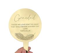 Inketch Personalised Grave Ornaments | Custom Graveside Ornaments for Mum, Dad, Grandad, Grandma & Loved Ones | Personalised Memorial Gifts for Graveside | Memorial Gifts for Graveside