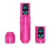 INKgrafiX® INKONE U2 Lady in Pink Wireless Tattoo Pen 2x Battery Machine Adjustable Next Gen