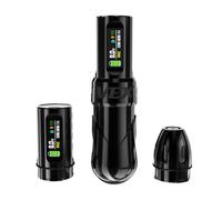 INKgrafiX® VEX Black Wireless Tattoo Professional Pen Machine HD Brushless 2 x Batteries Premium