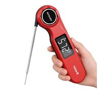 InkGrill Rechargeable 0.5 Seconds Instant Read Meat Thermometer for Cooking, ±0.5℉ Accuracy Digital Food Thermometer with Large Screen, Waterproof Kitchen Thermometer for Grilling Frying BBQ