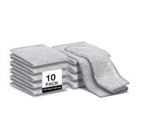 Inkhut Non Scratch Wire Dishcloth, Multipurpose Wire Dishwashing Rag for Wet and Dry, Multifunctional Dish Rags for Washing Dishes, Reusable Steel Wool Scrubber for Kitchen Cleaning, H-0220