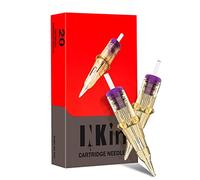 INKin Professional Tattoo Cartridge Needles Round Liner Permanent Makeup Regular 1RL 0.35mm Needles for PMU Hair Shells Rotary Pen Machine 20pcs (0.35mm/1RL)