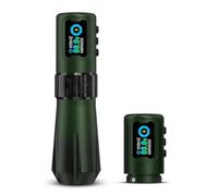 INKin Rampage Wireless Tattoo Machine 4.5mm Stroke Length, Brushless Motor Tattoo Gun Kit with 39mm Large Grip, Direct Drive, OLED Screen Rotation for Professional Artists