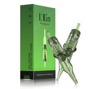 INKin Tattoo Cartridge Needles 1RL, Single Cartridges Needles #08 Round Liner 0.25MM Bugpin Disposable Tattoo Needles With Precise Positioning And Professional Membrane 20Pcs -REVO