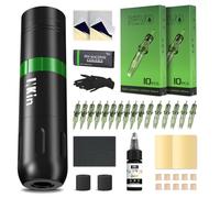 INKin Tattoo Kit, Tattoo Gun Kit with 1500mAh Battery and Digital Display, Ultra Short Wireless Tattoo Machine Pen 3.5 Stroke Length with Fake Skin Tattoo Needles Cartridge for Artists and Beginners