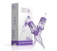 INKin Tattoo Needles Cartridge 10Pcs, Tattoo Cartridge Needles 3RL #08 0.25mm Round Liner with Precise Positioning System Safety Membrane for SMP and Permanent Makeup Supplies Microshading Hair Scalp