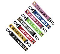 inking house AIR FORCE roundels Key Chain Keyring Luggage Tag Zipper Pull RAF Bag Spitfire Pilot (BLUE)