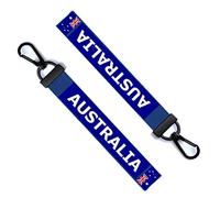 inking house Australia Flag Key Chain Key ring Luggage Tag Zipper Pull Bag Ring Australian key Tag