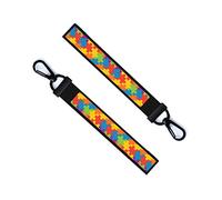 inking house Autism awareness Key Chain Keyring Luggage Tag Zipper Pull Bag jigsaw puzzle Key Ring