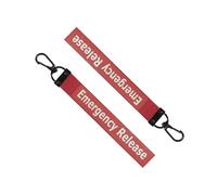inking house Emergency Release Key Chain Keyring Luggage Tag Zipper Pull Bag sos Key Ring