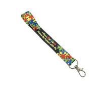 Inking House I have Autism Chain Keyring Luggage Tag Zipper Pull Bag Key Ring medical tag