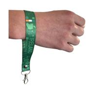 Inking House Ireland Key Chain Keyring Luggage Tag Zipper Pull Bag Irish flag Key Ring