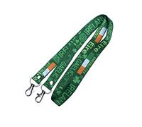 inking house Irish DOUBLE CLIP Lanyard neck strap ID holder Ireland Gaelic Eire emerald isle
