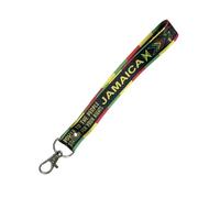 inking house JAMAICA Chain Keyring Luggage Tag Zipper Pull Bag Key Ring one love peace