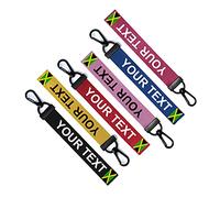 inking house Personalised Jamaican Flag Key Chain Keyring Luggage Tag Zipper Pull Bag Ring Key Ring jamaica (DARK PINK)