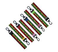 inking house Power to the people Key Chain Key ring Luggage Tag Zipper Pull Bag rasta one love stand up for your rights (PINK)