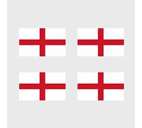 Inking House Set Of 4 England Flag Temporary Tattoo Waterproof Lasts 1 W or Country Support Six Nations Rugby Football Cricket English Flag