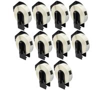 Inkjello 10 Compatible DK-11204 Shipping Address Labels - 400 Labels/Roll, 17mm x 54mm-Replacement for DK11204 Brother QL-1050 QL-1100 QL-700 QL-820NWB QL-800 QL-1110NWB QL-1100C QL-1110NWB (10-Pack)