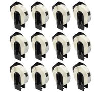 Inkjello 12 Compatible DK-11204 Shipping Address Labels - 400 Labels/Roll, 17mm x 54mm-Replacement for DK11204 Brother QL-1050 QL-1100 QL-700 QL-820NWB QL-800 QL-1110NWB QL-1100C QL-1110NWB (12-Pack)