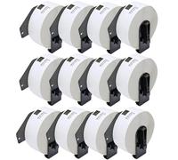 Inkjello 12 Rolls Compatible DK-11201 Address Labels - 29mm x 90mm, 400 Labels per Roll,Replacement for Brother QL-500 550 570 580N 650TD 700 710W 720NW 800 810W 820NWB 1050 1060N 1100 1110NWB