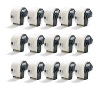 Inkjello 15 Compatible DK-11208 Labels 38mm x 90mm Black on White-Replacement for Brother QL Label Printers QL-700 QL-800 QL-1100 QL-820NWB QL-570 QL-1050 QL-1050N QL-1060N QL-1060N QL-580N (15-Pack)