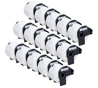 Inkjello 15 Label Roll Replacement For Brother DK11202 Compatible With Brother QL-1050 QL-1050N QL-1060N QL-1100 QL-1100C QL-500 QL-500A QL-500W QL-550 QL-560VP Black on White 62mm x 100mm