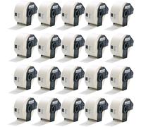 Inkjello 20 Compatible DK-11208 Labels 38mm x 90mm Black on White-Replacement for Brother QL Label Printers QL-700 QL-800 QL-1100 QL-820NWB QL-570 QL-1050 QL-1050N QL-1060N QL-1060N QL-580N (20-Pack)