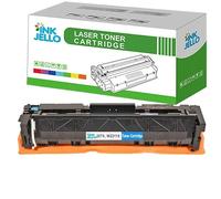 InkJello 207X Toner Cartridge With Chip For Printer, Compatibile with HP Colour LaserJet Pro M255dw M255nw MFP M282nw MFP M283fdn MFP M283fdw LaserJet Pro M283fdw W2211X Cyan (1 Pack)