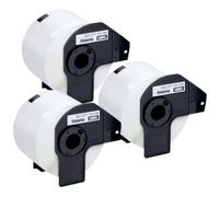 Inkjello 3 Label Roll Replacement For Brother DK11202 Compatible With Brother QL-1050 QL-1050N QL-1060N QL-1100 QL-1100C QL-500 QL-500A QL-500W QL-550 QL-560VP Black on White 62mm x 100mm