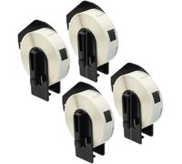 Inkjello 4 Compatible DK-11204 Shipping Address Labels - 400 Labels/Roll, 17mm x 54mm - Replacement for DK11204 Brother QL-1050 QL-1100 QL-700 QL-820NWB QL-800 QL-1110NWB QL-1100C QL-1110NWB (4-Pack)