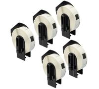 Inkjello 5 Compatible DK-11204 Shipping Address Labels - 400 Labels/Roll, 17mm x 54mm - Replacement for DK11204 Brother QL-1050 QL-1100 QL-700 QL-820NWB QL-800 QL-1110NWB QL-1100C QL-1110NWB (5-Pack)