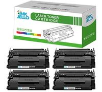 Inkjello CF289A / 89A Toner Cartridge With Chip For Printer, Compatible With HP LaserJet Enterprise Flow MFP M528z M507dn M507x MFP M528dn MFP M528f M507 M528 MFP (Black, 4-Pack)