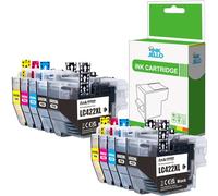 Inkjello Compatible 422XL Ink Cartridge Replacement For Brother MFC-J5340DW MFC-J5345DW MFC-J5740DW MFC-J6540DW MFC-J6940DW 422XL Black Cyan Magenta Yellow (10-Pack)