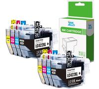 Inkjello Compatible 422XL Ink Cartridge Replacement For Brother MFC-J5340DW MFC-J5345DW MFC-J5740DW MFC-J6540DW MFC-J6940DW 422XL Black Cyan Magenta Yellow (8-Pack)