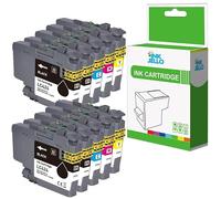 Inkjello Compatible Ink Cartridge LC424 Replacement for Brother DCP-J1200W DCP-J1200WE Printers (BK/C/M/Y 10-Pack)