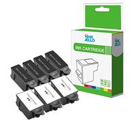 InkJello Compatible Ink Cartridge Replacement for Advent A10 AW10 AWP10 Wireless ABK10 CLR10 (Black, Tri-Colour, 7-Pack)