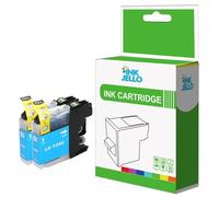 InkJello Compatible Ink Cartridge Replacement for Brother DCP-J4110DW MFC-J4410DW MFC-J4510DW MFC-J4610DW MFC-J4710DW LC125C (Cyan, 2-Pack)