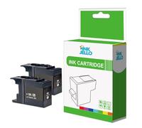 InkJello Compatible Ink Cartridge Replacement for Brother MFC-J5910DW MFC-J6510DW MFC-J6710D MFC-J6710DW MFC-J6910DW LC1280 BK (Black, 2-Pack)