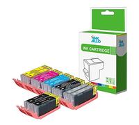 InkJello Compatible Ink Cartridge Replacement for Canon Pixma MG6350 MG7150 MG7500 MG7550 PGI550/CLI551 (Black, Photo-Black, Cyan, Magenta, Yellow, Grey, 12-Pack)