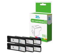 InkJello Compatible Ink Cartridge Replacement for HP Designjet T120 T520 ePrinter 711 (Black, Cyan, Magenta, Yellow, 8-Pack)