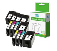 InkJello Compatible Ink Cartridge Replacement for HP Officejet 6820 e-All-in-One Pro 6230 ePrinter Pro 6830 e-All-in-One 934XL 935XL (Black/Cyan/Magenta/Yellow, 10-Pack)