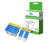 InkJello Compatible Ink Cartridge Replacement for Kodak ESP3 ESP5 ESP7 ESP9 5100 5300 5500 3250 5100 5300 5250 6150 7250 9250 K10BK KIC10C (Black/Tr-Colour, 3-Pack)