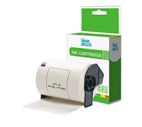 InkJello Compatible Label Tape Roll Replacement For Brother QL1050 QL1050N QL1060N QL1110NWB QL500 QL500A QL500BS QL500BW DK11241 (102mm x 152mm) Black on White paper (1-Pack)