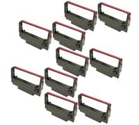 InkJello Compatible Ribbon Cartridge Replacement for ERC30 34 38 MICROSAUTOCUT2000 4000EPSONTM200 4000EPSONTM200 260 267 270 300C 300DEPSONTMU370 200 220 200A 200B 220A ERC30 (Black/Red 10-Pack)