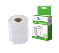 InkJello Compatible Tape Roll Replace for Dymo TapeWriter LW310 LW320 LW330 LW400 LW450 Twin Duo 4XL 99012 (S0722400) 36x89mm (White, 2-Pack)