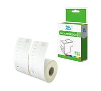 InkJello Compatible Tape Roll Replacement for Dymo TapeWriter LW320 LW330 LW400 LW450 Twin Duo 4XL 99014 (S0722430) 54x101mm (White, 2-Pack)