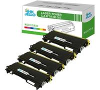 InkJello Compatible Toner Cartridge Replacement for Brother DCP-7010 7010L 7020 7025 Fax-2820 2920 HL-2030 2040 2050 2070 2070N 2500 MFC-7225N 7420 7820N TN2000 (Black, 4-Pack)