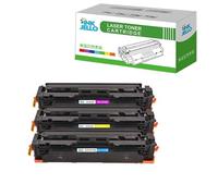 InkJello Compatible Toner Cartridge Replacement for HP Colour LaserJet MFP M477fdw Pro M452dn M452nw Pro MFP M377dw M477fdn M477fnw CF411X CF412X CF413X (Cyan/Yellow/Magenta, 3-Pack)