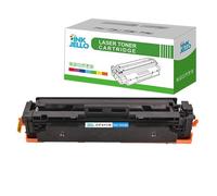 InkJello Compatible Toner Cartridge Replacement for HP Colour LaserJet MFP M477fdw Pro M452dn M452nw Pro MFP M377dw M477fdn M477fnw CF411X (Cyan)