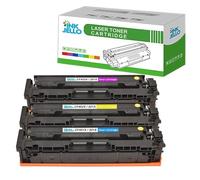 InkJello Compatible Toner Cartridge Replacement for HP Colour LaserJet Pro M252dw, M252n, M274n, M277dw, M277n Printers (Cyan, Yellow, Magenta, 3-Pack, Premium Quality and Long-lasting)